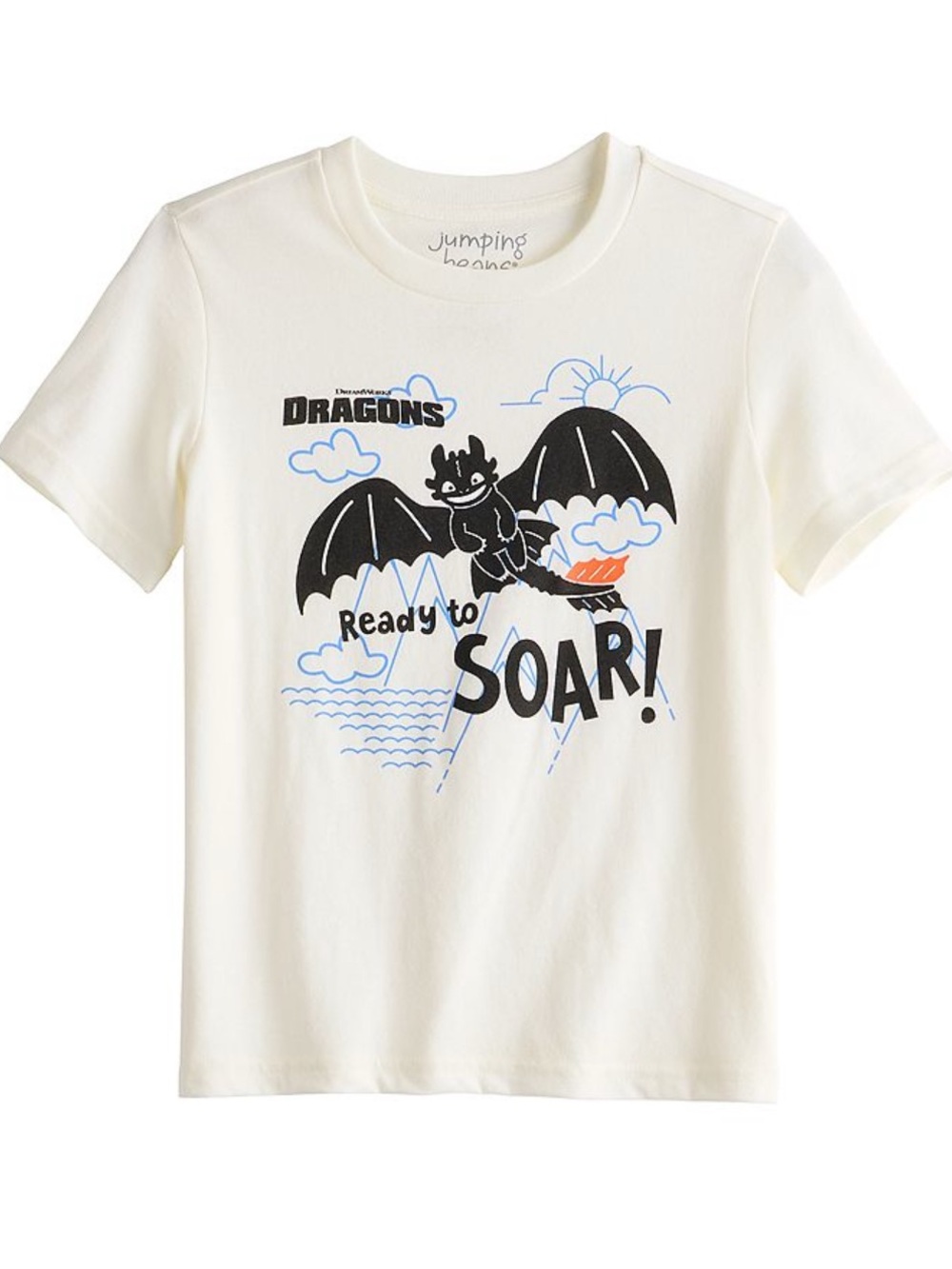 jumping beans how to train your dragon Graphic 'Ready to Soar' Tee size 7